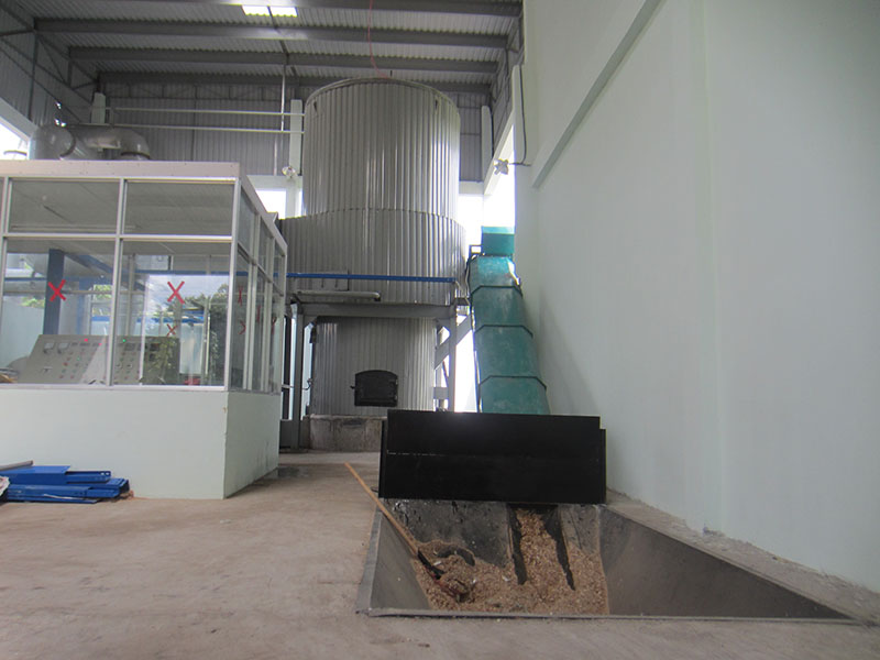 Oil heat transferred boiler