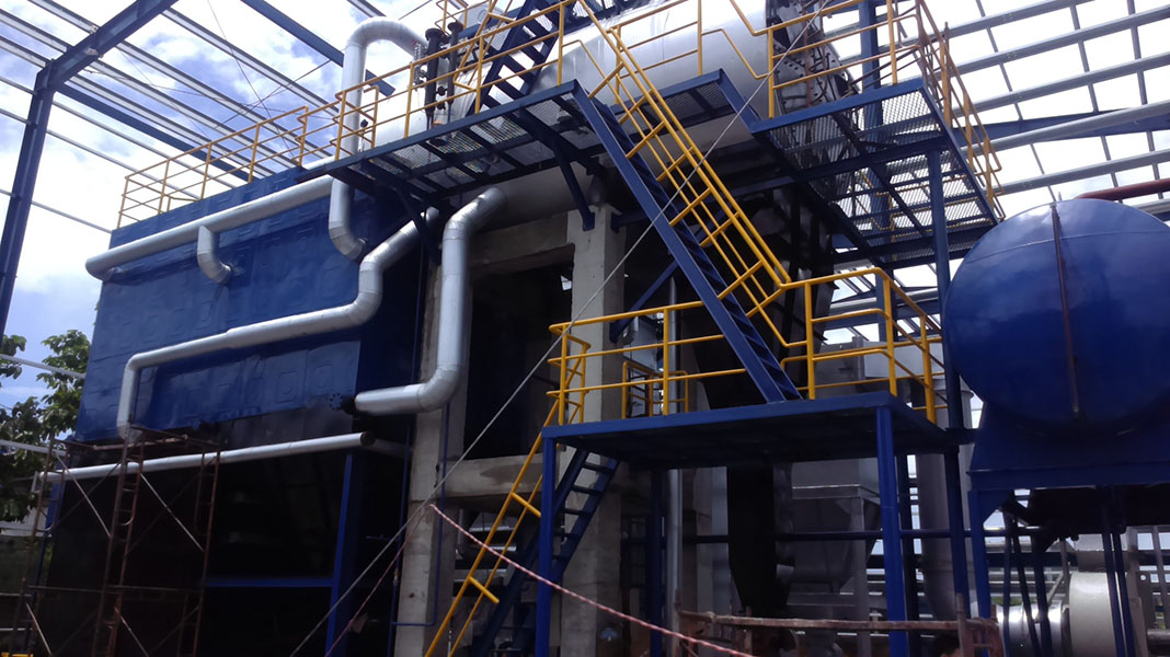 Lò hơi tầng sôi 10T đốt đa nhiên liệu