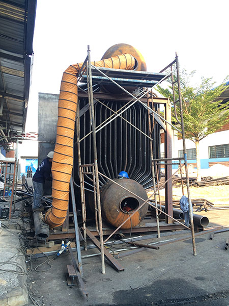 Lò hơi tầng sôi 15T đốt than